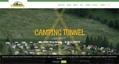 Desktop Screenshot of campingtunnel.it